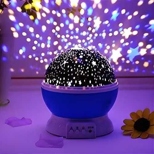 Star Master Projector Night Light – Romantic LED Sky Projector Lamp with USB Cable – Colorful Rotating Galaxy Light for Bedroom, Kids, and Home Décor (Assorted Color)