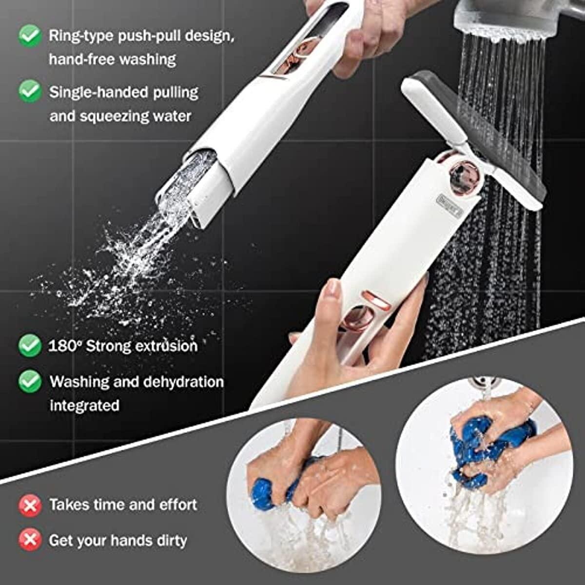 Mini Mop 2 -in- 1 | Self-Squeezing Roller | Lightweight & Space-Saving