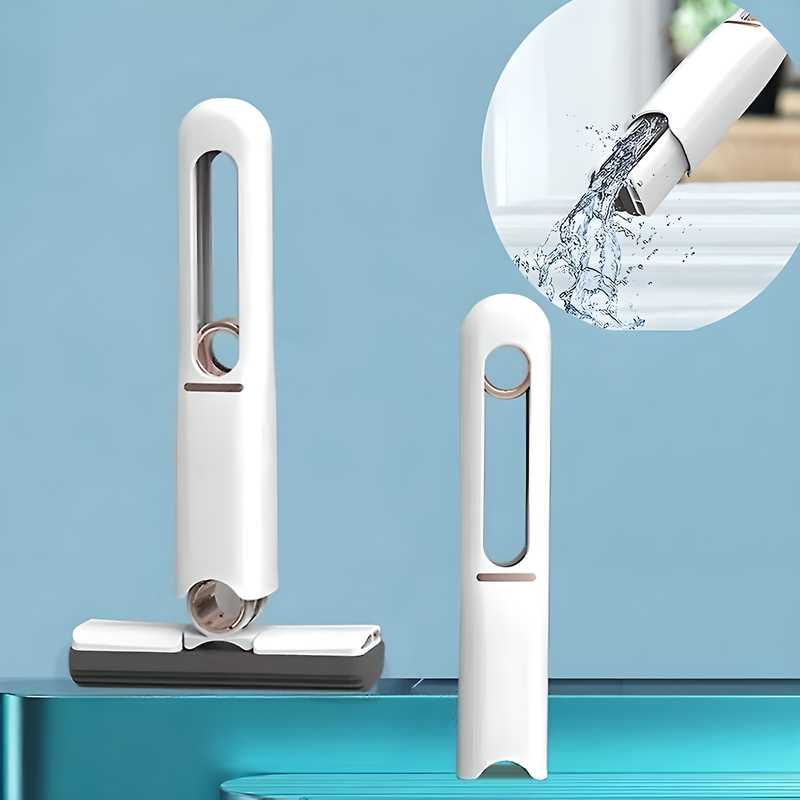 Mini Mop 2 -in- 1 | Self-Squeezing Roller | Lightweight & Space-Saving