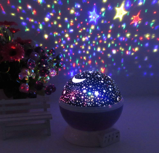 Star Master Projector Night Light – Romantic LED Sky Projector Lamp with USB Cable – Colorful Rotating Galaxy Light for Bedroom, Kids, and Home Décor (Assorted Color)