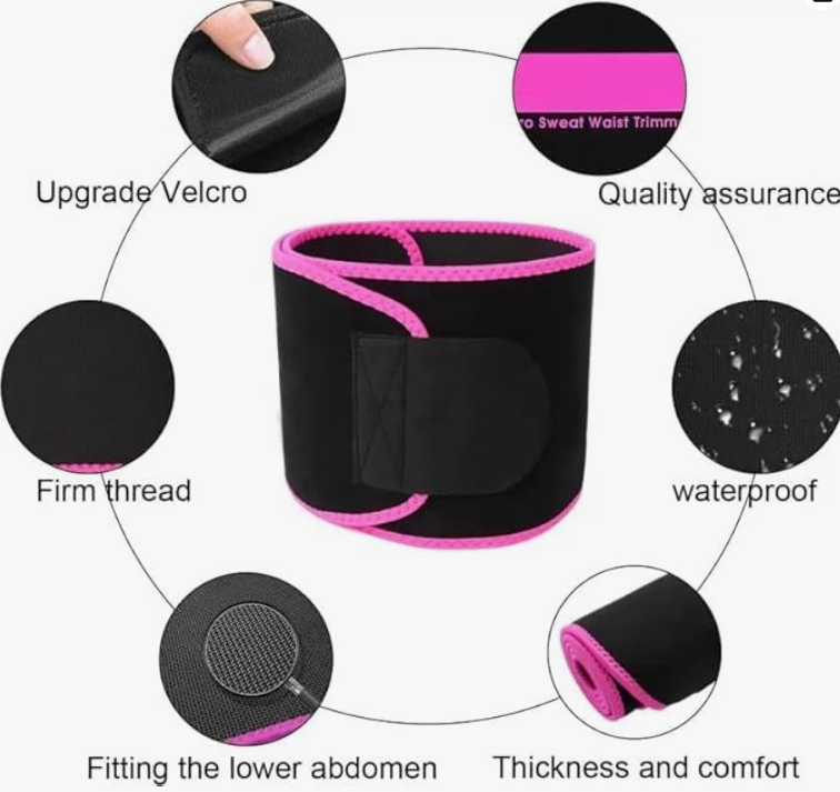 Sweat Slim Belt for Men and Women Body for Weight Loss