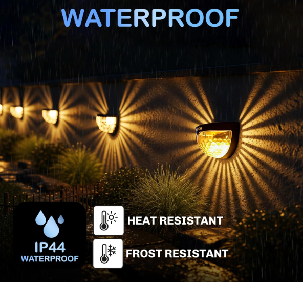 Solar Fence Lights - Mega Saver Pack (4 Lights)